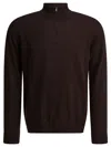 Nn07 Brown Merino Wool Knitwear In Burgundy