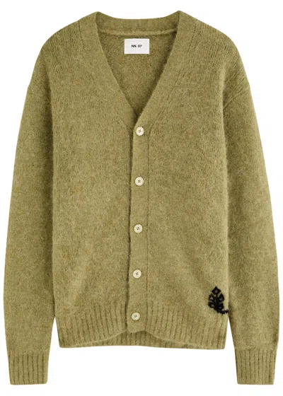 Nn07 Kyle Alpaca-blend Cardigan In Green