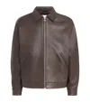 Nn07 Leather Jacket In Brown