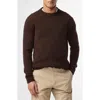 Nn07 Lee 6598 Wool Blend Crewneck Sweater In Brown