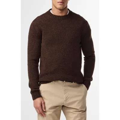 Nn07 Lee 6598 Wool Blend Crewneck Sweater In Brown