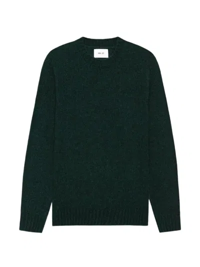 Nn07 Lee Crew-neck Ribbed-trim Sweater In Green