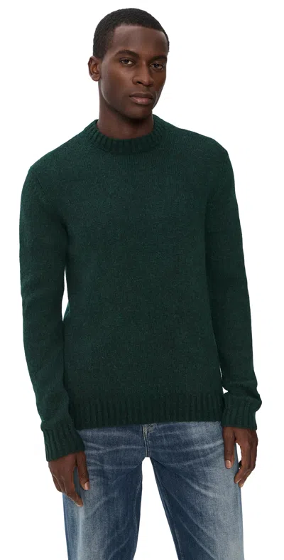 Nn07 Lee Fluffy Knit Sweater Bottle Green