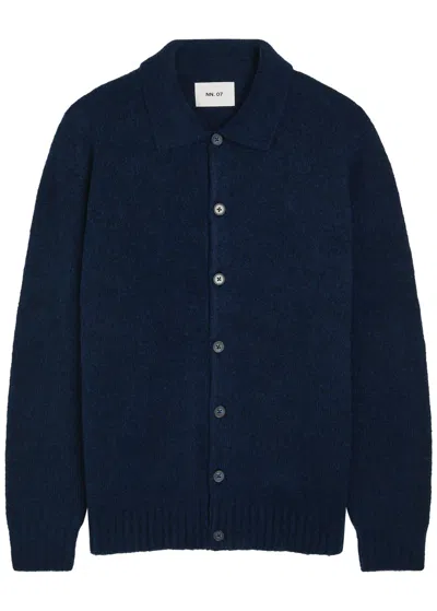 NN07 NN07 LEE MERINO WOOL-BLEND POLO CARDIGAN