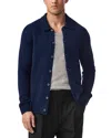 Nn07 Lee Polo Cardigan In Blue