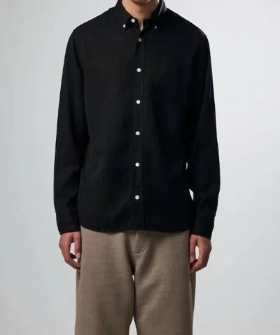 Nn07 Levon Button Down Shirt In Black