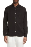 Nn07 Levon Slim Fit Button-down Shirt In 999 Black/dnu