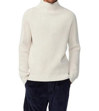 Nn07 Liam Mock Neck Sweater In Natural Mel In Multi