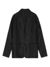 Nn07 Linen Blazer In Black