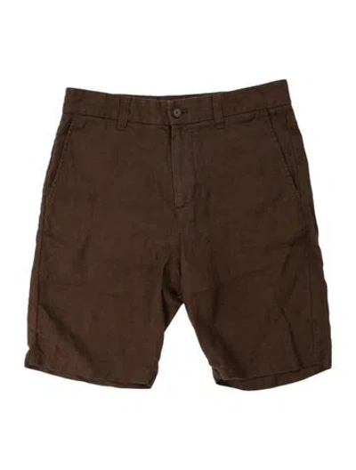 Pre-owned Nn07 Linen Cargo Shorts In Brown
