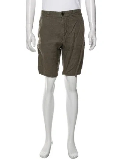 Pre-owned Nn07 Linen Chino Shorts In Green