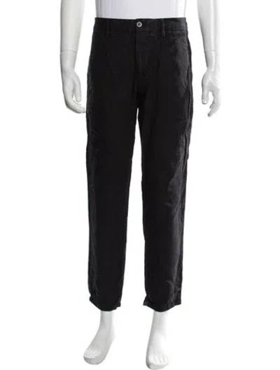 Pre-owned Nn07 Linen Chinos In Black