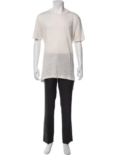 Pre-owned Nn07 Linen Crew Neck T-shirt In Neutral