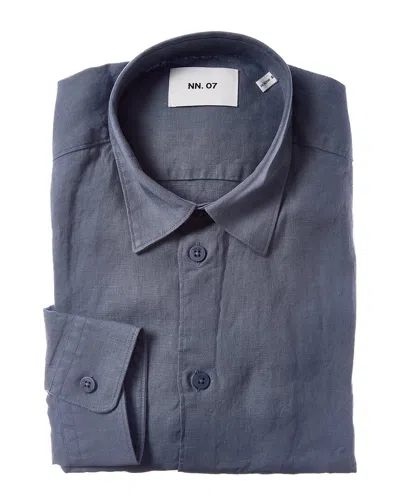 Nn07 Nn.07 Linen Dress Shirt In Blue
