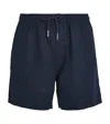 Nn07 Linen Gregor Shorts In Black