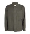 Nn07 Linen Olav Button-up Shirt In Green