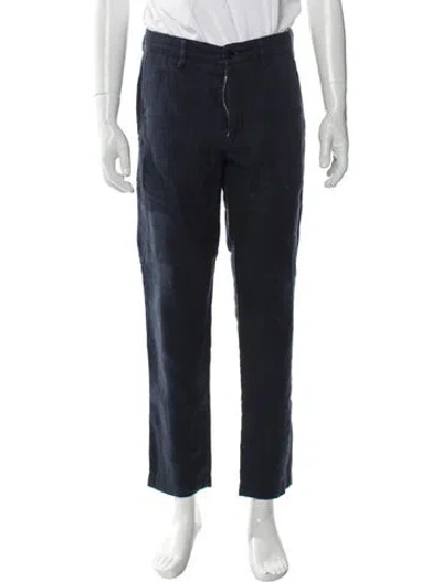 Pre-owned Nn07 Linen Pants In Blue