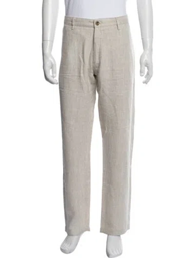 Pre-owned Nn07 Linen Pants In Neutrals
