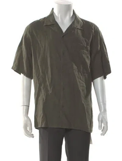 Pre-owned Nn07 Linen Short Sleeve Shirt In Green