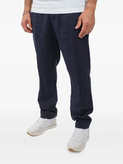 Nn07 Linen Trousers In Blue