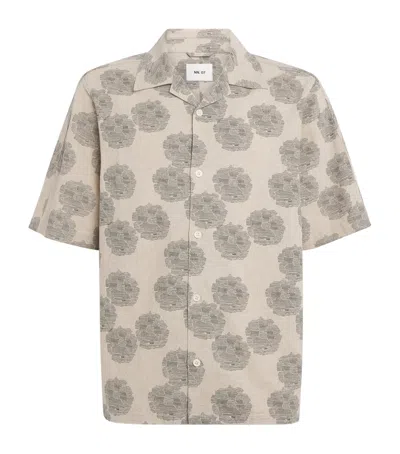 Nn07 Nn.07 Linen-organic Cotton Ole Shirt In Beige