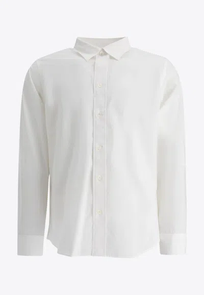 Nn07 Logo-embroidered Buttoned Shirt In White