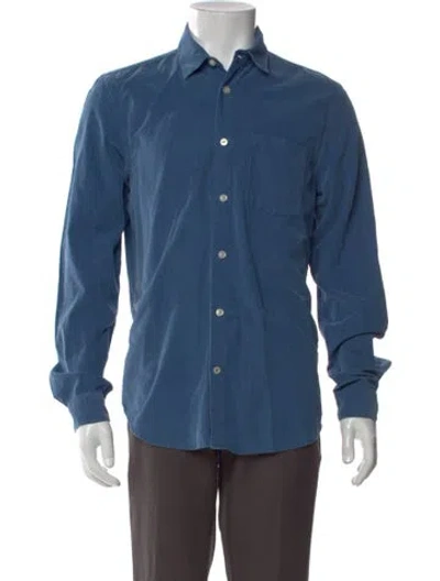 Pre-owned Nn07 Long Sleeve Dress Shirt In Blue