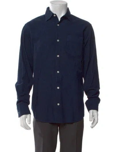 Pre-owned Nn07 Long Sleeve Dress Shirt In Blue