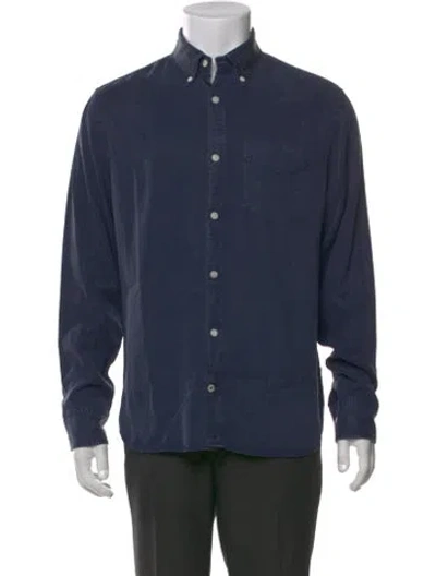 Pre-owned Nn07 Long Sleeve Dress Shirt In Blue