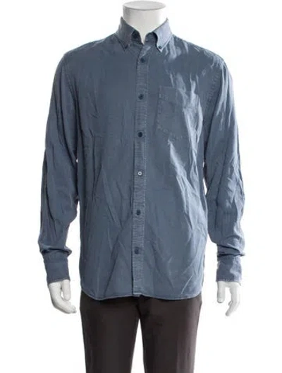 Pre-owned Nn07 Long Sleeve Dress Shirt In Blue