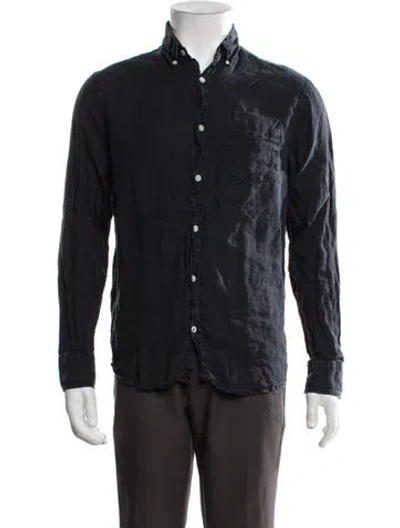 Pre-owned Nn07 Long Sleeve Dress Shirt In Blue