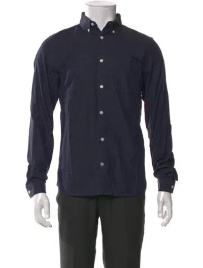 Pre-owned Nn07 Long Sleeve Dress Shirt In Blue
