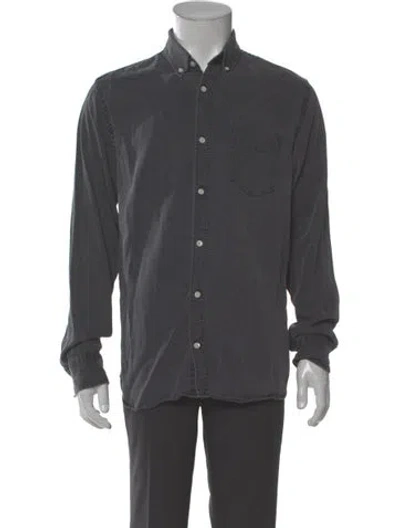 Pre-owned Nn07 Long Sleeve Dress Shirt In Gray