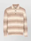 Nn07 Long Sleeve Ribbed Knit Sweater With Regular Collar In Multi