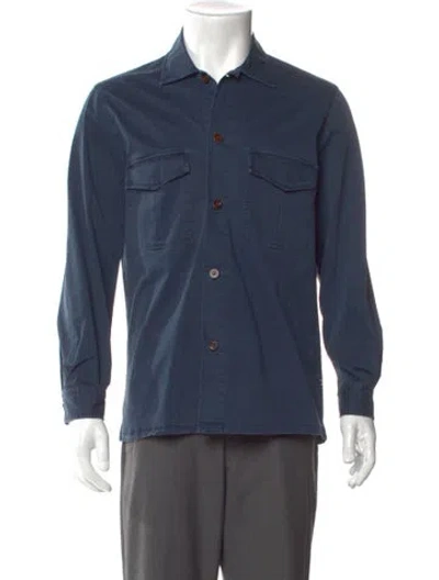 Pre-owned Nn07 Long Sleeve Shirt In Blue