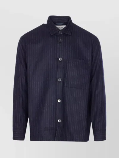 NN07 LONG SLEEVE STRIPED SHIRT AND POCKET