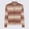Nn07 Collared Gradient Knitwear With Ribbed Cuffs And Hem In Brown
