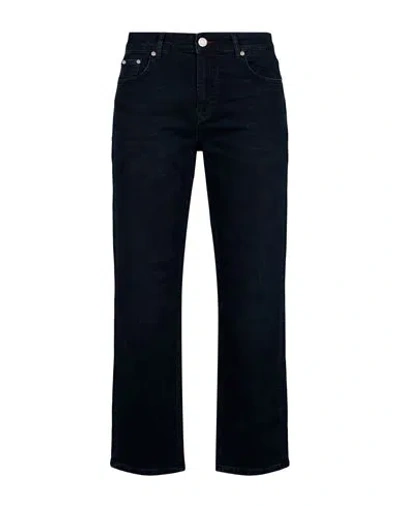 Nn07 Nn.07 Man Jeans Blue Size 31 Organic Cotton, Elastane In Black