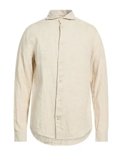 Nn07 Man Shirt Beige Size S Linen In Neutral