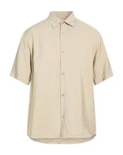 Nn07 Nn.07 Man Shirt Khaki Size L Modal, Polyamide In Neutral