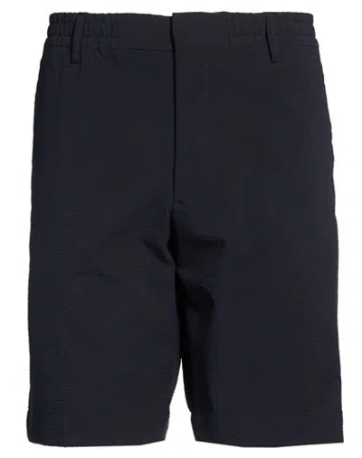 Nn07 Nn.07 Man Shorts & Bermuda Shorts Midnight Blue Size 34 Elastomultiester