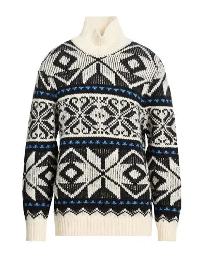 Nn07 Man Turtleneck Black Size L Wool In Multi