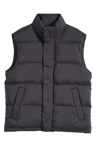 Nn07 Matthew Water Repellent Quilted Down Puffer Vest In Black