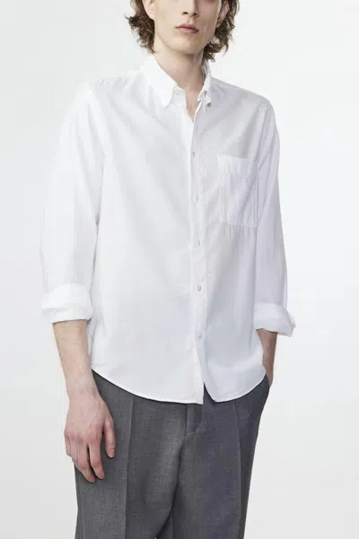 Nn07 Men's Arne Button Down Shirt In White