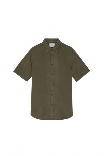 Nn07 Men's Arne Short Sleeve Shirt In Capers In Green
