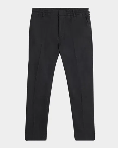 Nn07 Men's Billie Lightweight Twill Pants In Black Multi