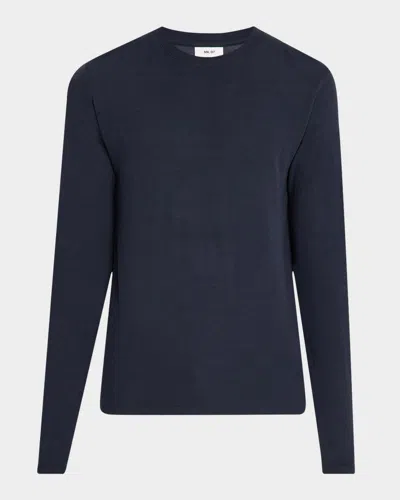 Nn07 Clive Long Sleeve Tee In Navy Blue