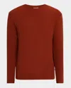 Nn07 Clive Long Sleeve Tee In Red Brown