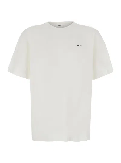 Nn07 Nn.07 Men's Cotton Crew Neck T-shirt With Short Sleeves In White