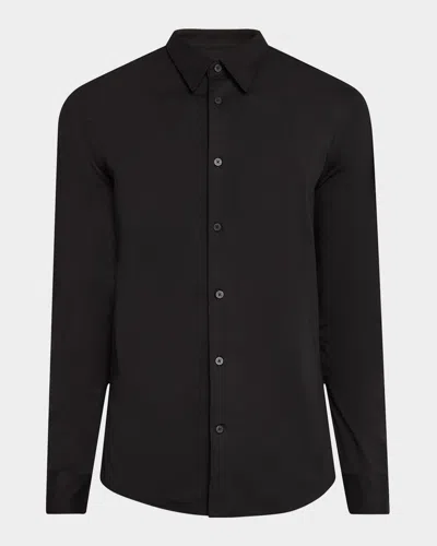 Nn07 Men's Elian Jersey Sport Shirt In Black